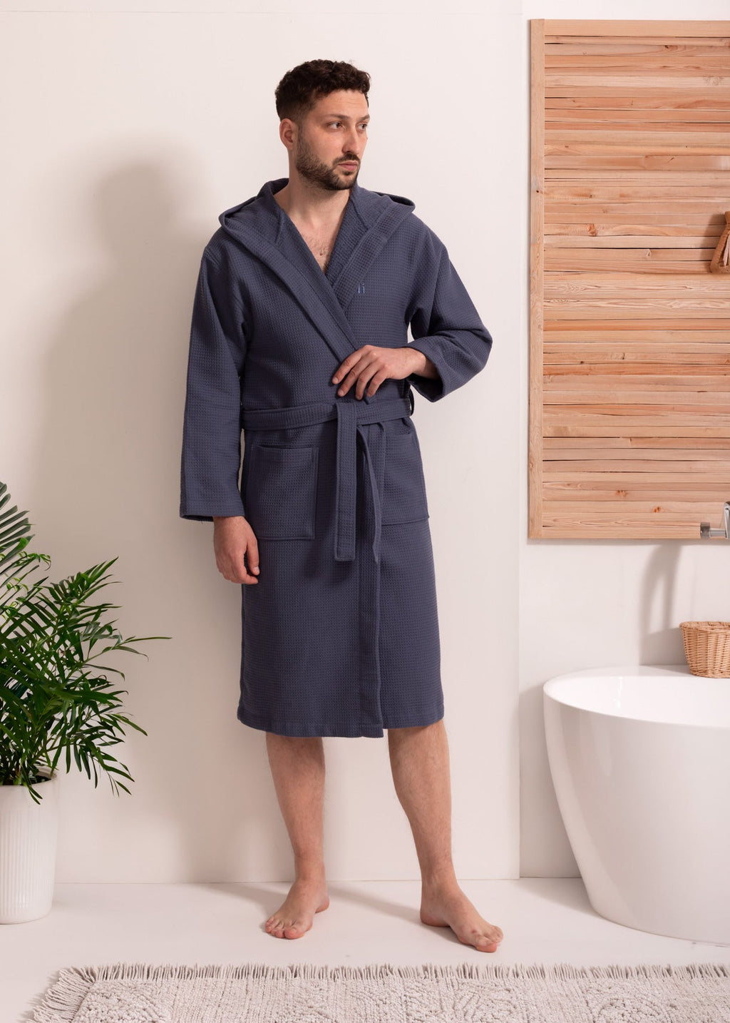 Halat De Baie Unisex Bumbac Hamari Sofiaman.ro