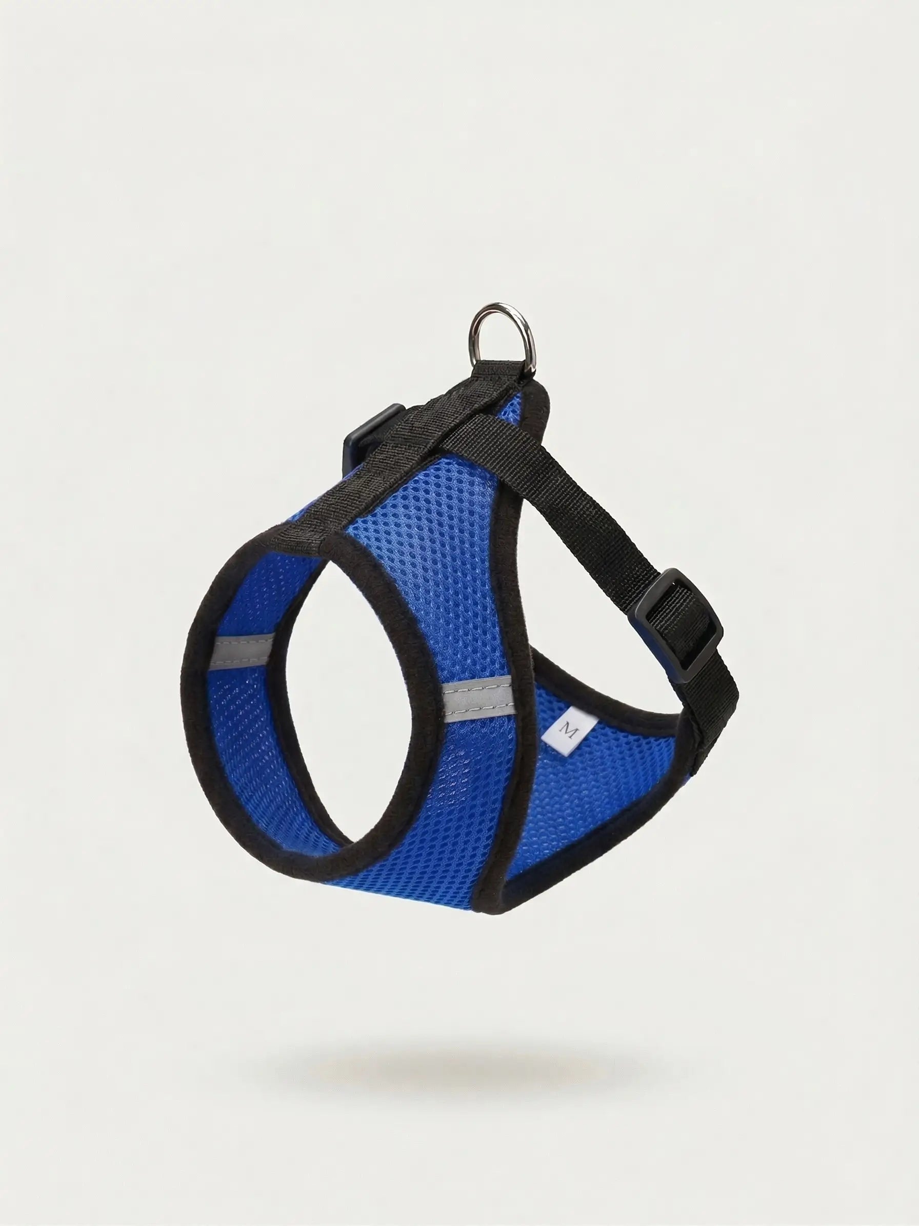 Set ham mesh respirabil pentru căței + lesă 1.5m, ajustare rapidă, albastru Petora