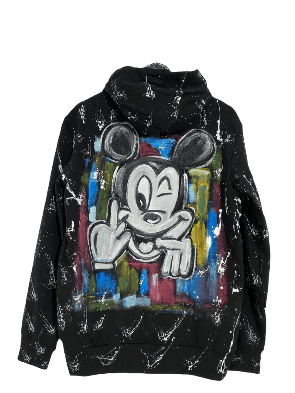 Hand painted mickey hoodie Allabout_painting
