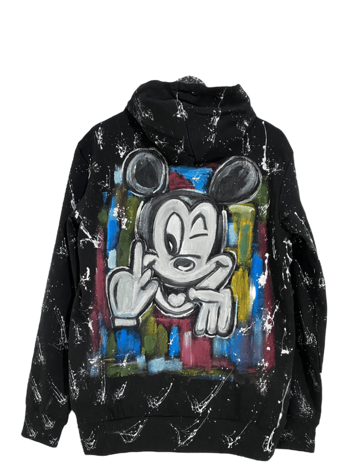 Hand painted mickey hoodie Allabout_painting