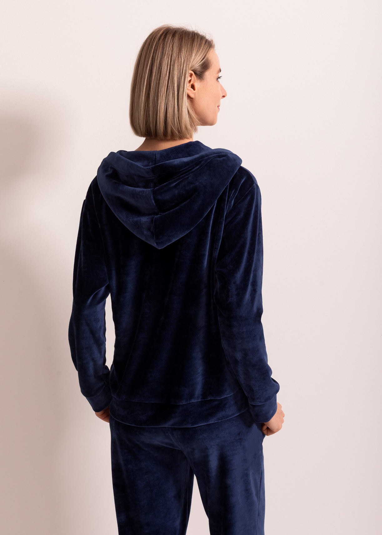Hanorac Damă Velvet Bleumarin Sofiaman.ro