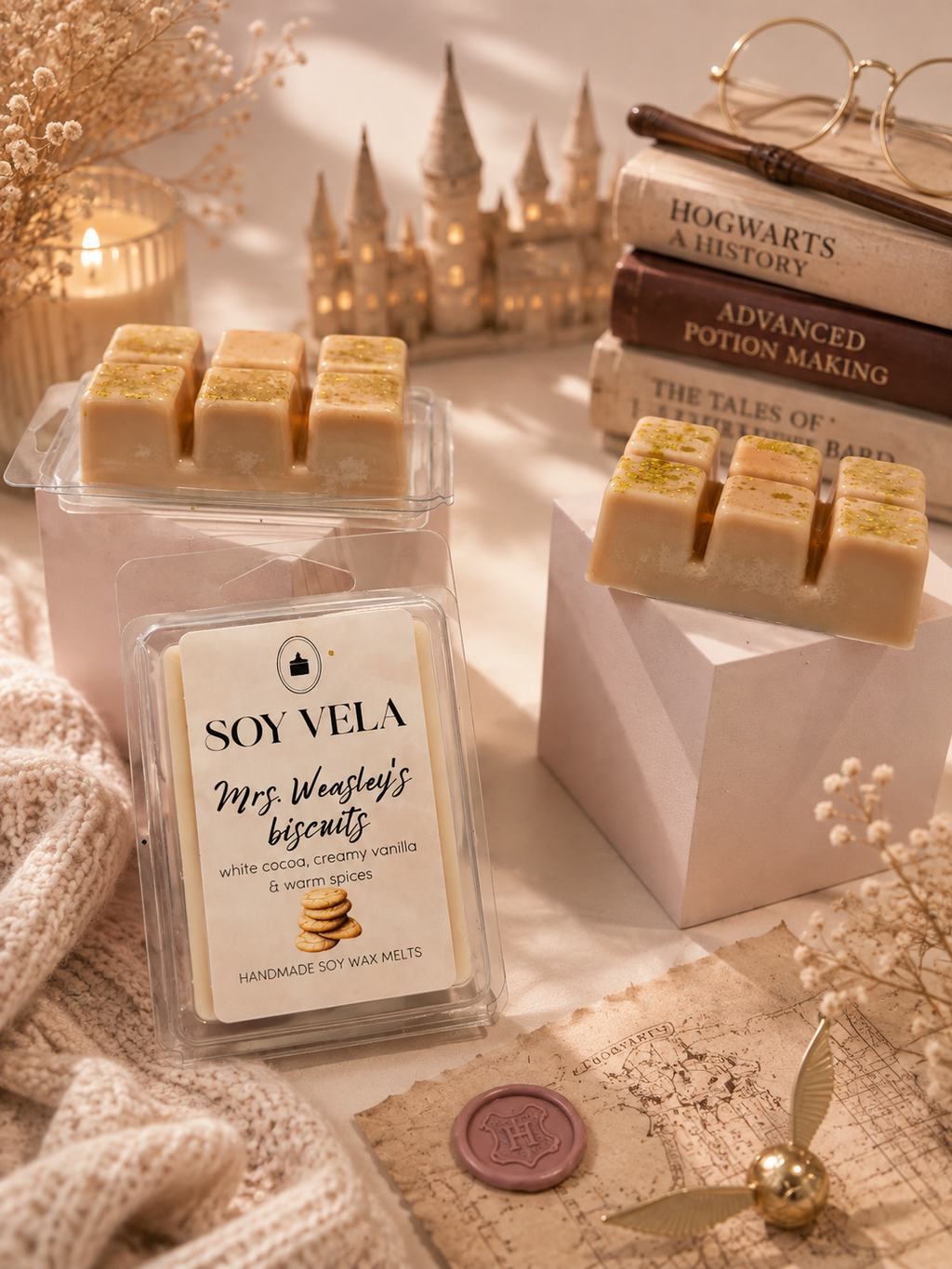 Ceară parfumată Mrs. Weasley's biscuits SOY VELA