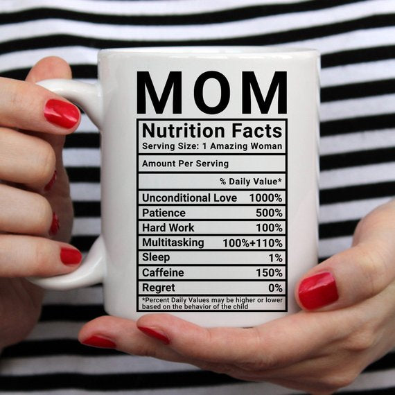 Mother's Day Coffee Mug - Mom Nutrition Facts - - Cart2u.ro