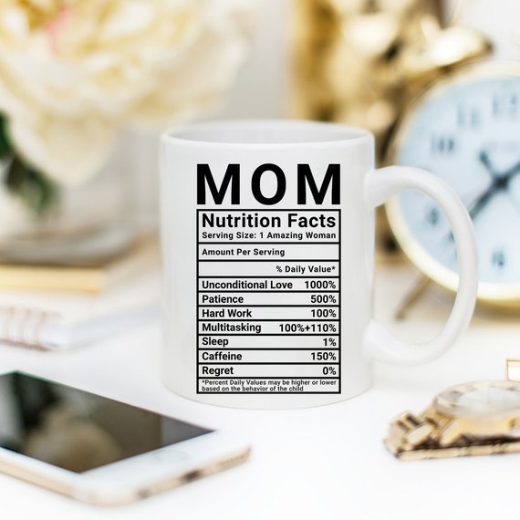 Mother's Day Coffee Mug - Mom Nutrition Facts - - Cart2u.ro