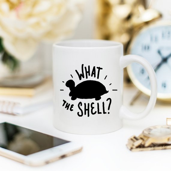 What The Shell? - Turtle Coffee Mug, Turtle Funny - Cart2u.ro