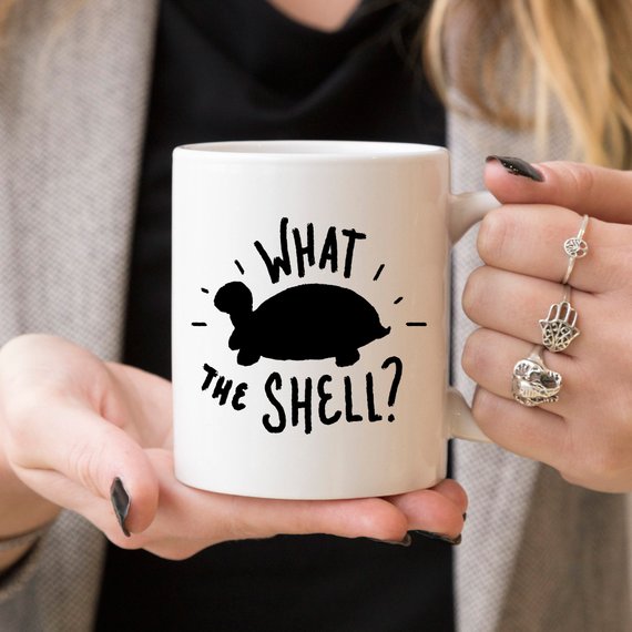 What The Shell? - Turtle Coffee Mug, Turtle Funny - Cart2u.ro
