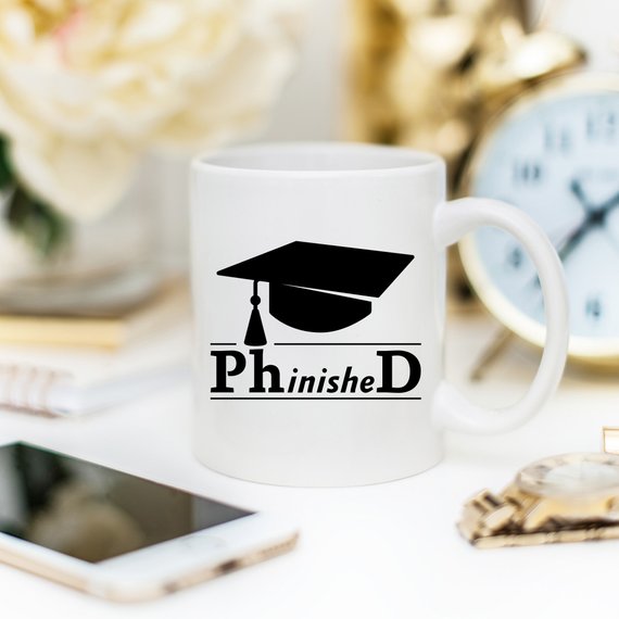 PhinisheD - 11oz Coffee Mug - College PHD - Cart2u.ro