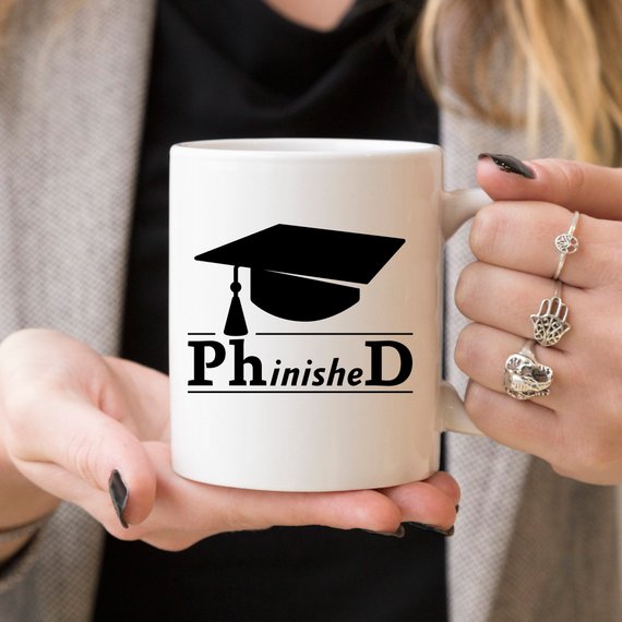 PhinisheD - 11oz Coffee Mug - College PHD - Cart2u.ro