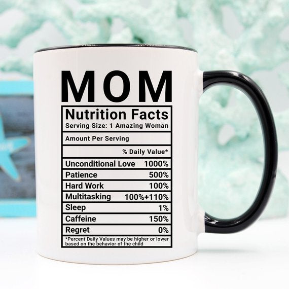 Mother's Day Coffee Mug - Mom Nutrition Facts - - Cart2u.ro