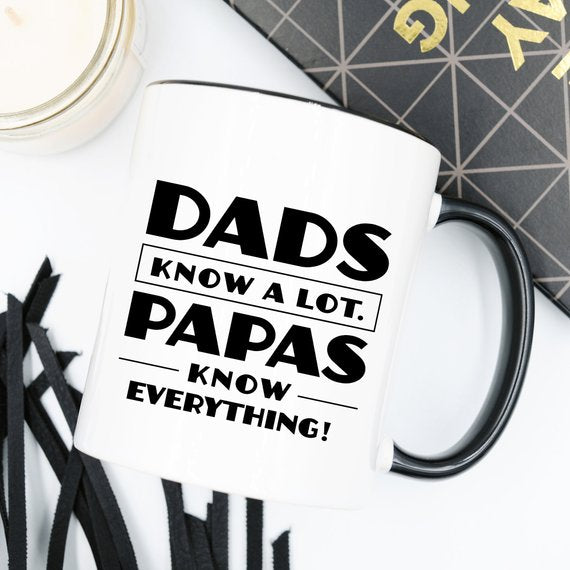 Papa Mug, Dads Know A Lot Papas Know Everything, - Cart2u.ro