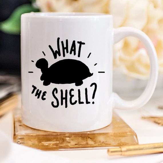 What The Shell? - Turtle Coffee Mug, Turtle Funny - Cart2u.ro
