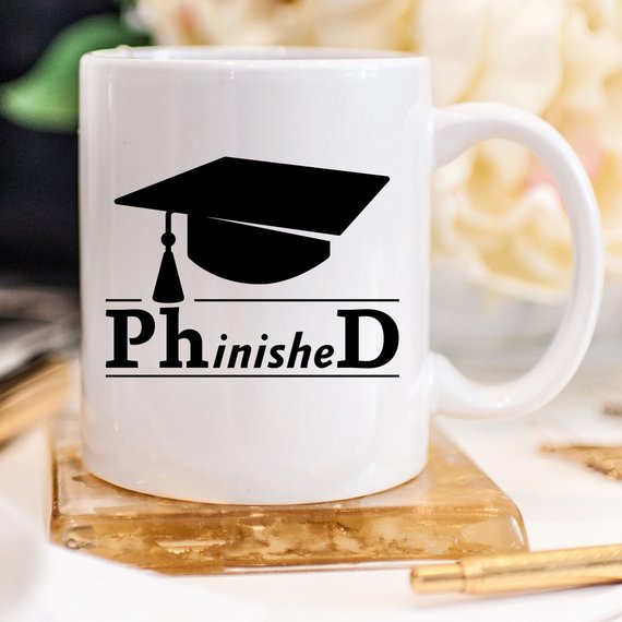 PhinisheD - 11oz Coffee Mug - College PHD - Cart2u.ro