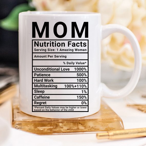 Mother's Day Coffee Mug - Mom Nutrition Facts - - Cart2u.ro