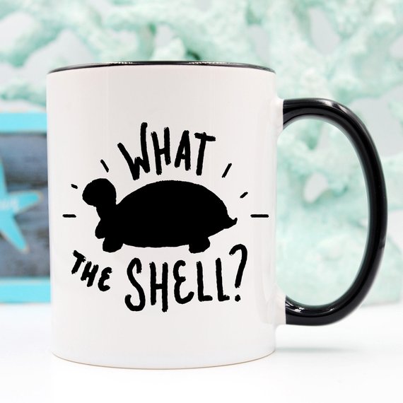 What The Shell? - Turtle Coffee Mug, Turtle Funny - Cart2u.ro