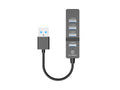 Hub USB Techancy, 4 portas USB 3.0, KT2904, preto
