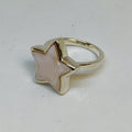 Silver Mother Of Pearl Ring (Star) - Cart2u.ro