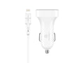 Încărcător Auto Dual USB 2.4A Techancy TC6401 cu Cablu Lightning