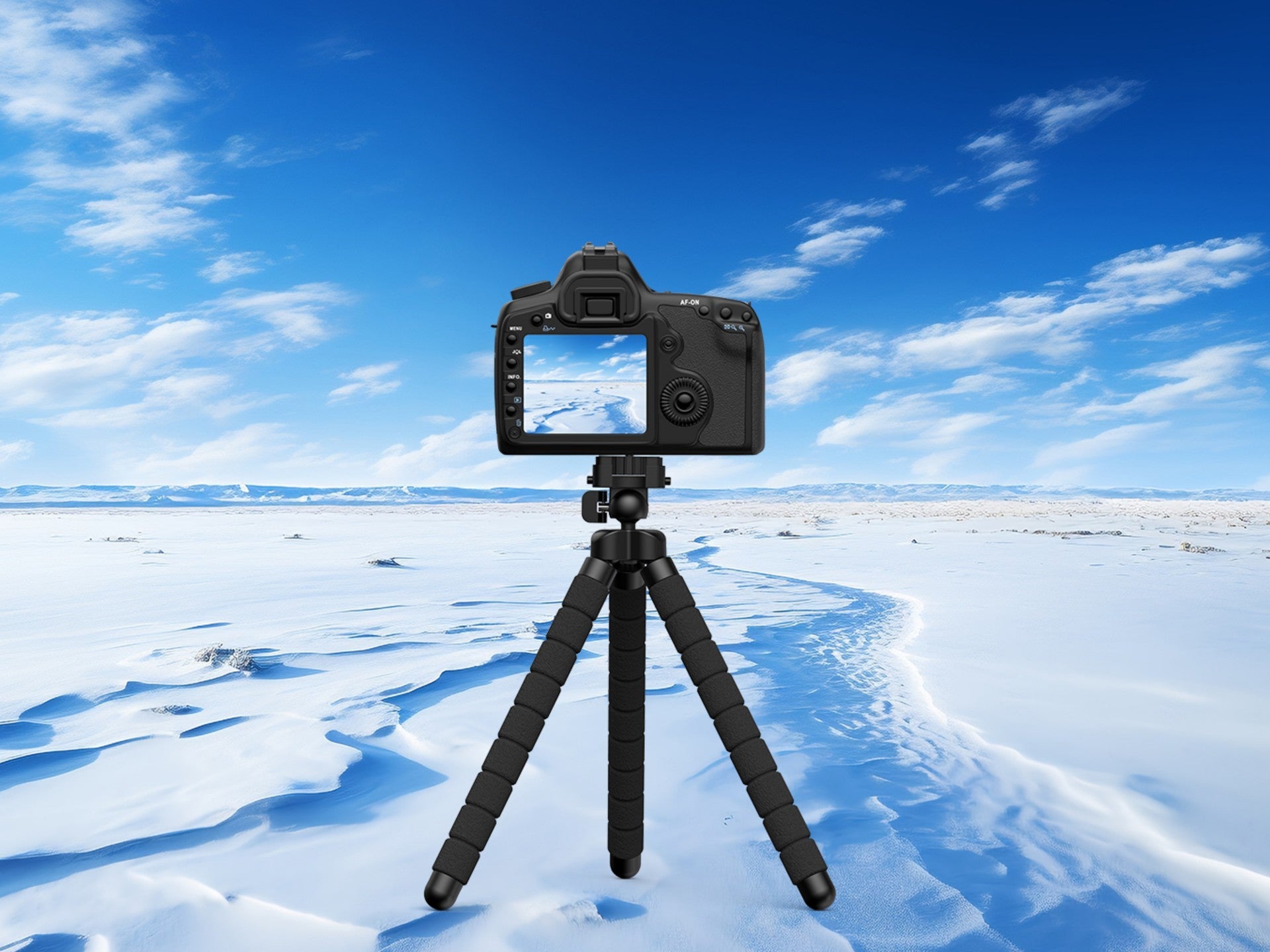 Techancy Tripé De 30 Cm Preto Ti2323, Rotação De 360° Com Pernas