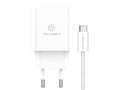 Techancy Carregador USB-A+USB-C+USB-C TA2822, 45W PD, com Cabo USB-C