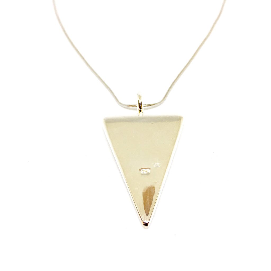 Silver Mother Of Pearl Necklace (triangle) - Cart2u.ro