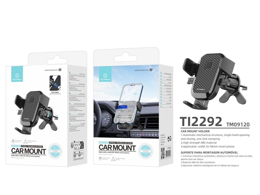 Techancy Suporte Para Telemóvel Para Automóvel Ti2292, Operação Com