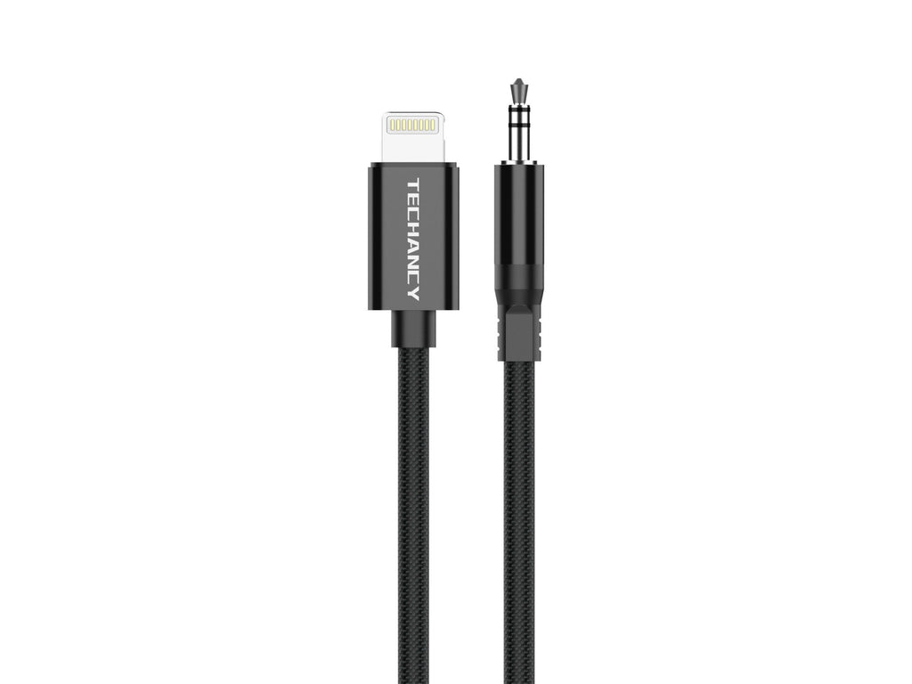 Techancy Cabo Audio Digital KQ2604 8-Pin para 3.5mm, 1M, Trancado,