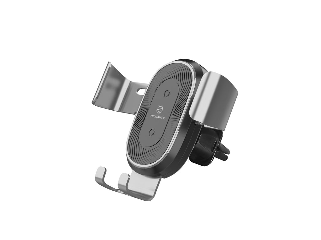 Techancy Suporte Para Telemóvel De Automóvel Com Carregamento Sem Fios