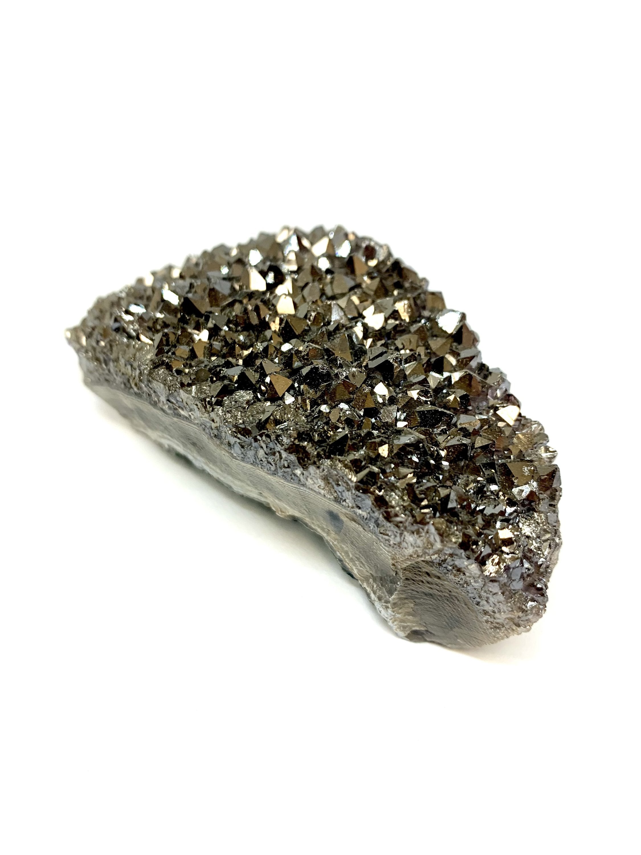 Silver Aura Amethyst Cluster - Cart2u.ro