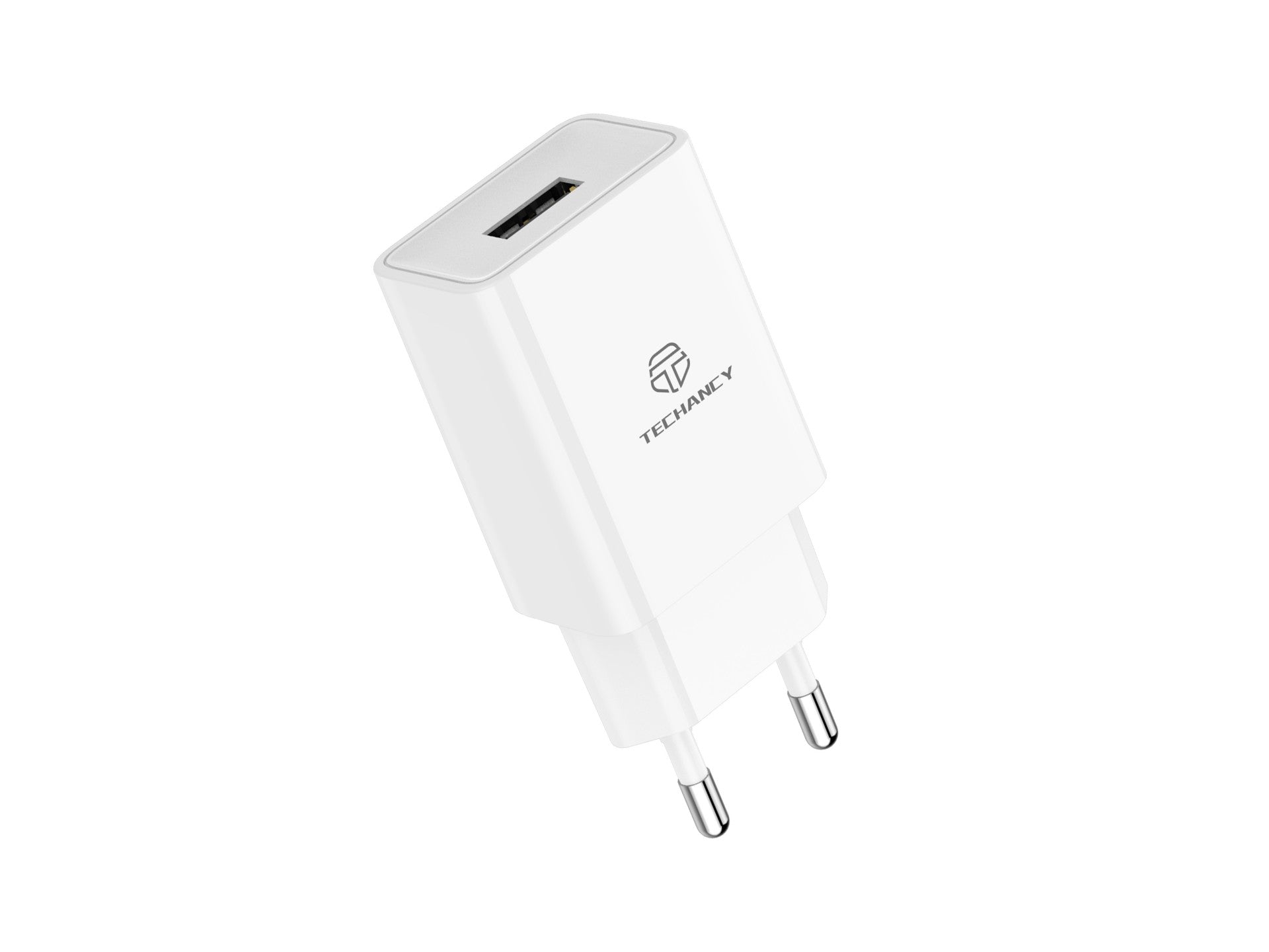 Techancy White Mobile Charger TA2771, USB Output 5V-2.4A,