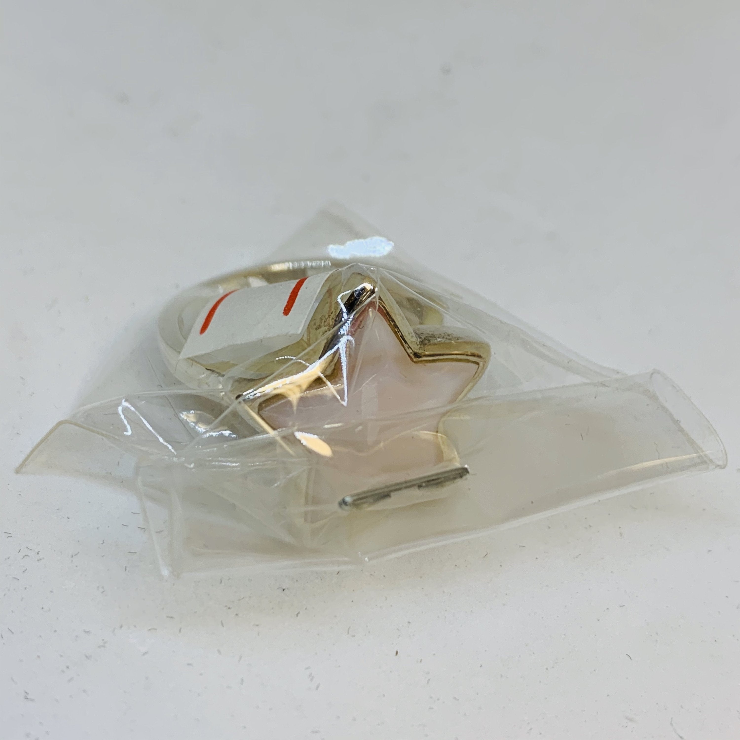 Silver Mother Of Pearl Ring (Star) - Cart2u.ro