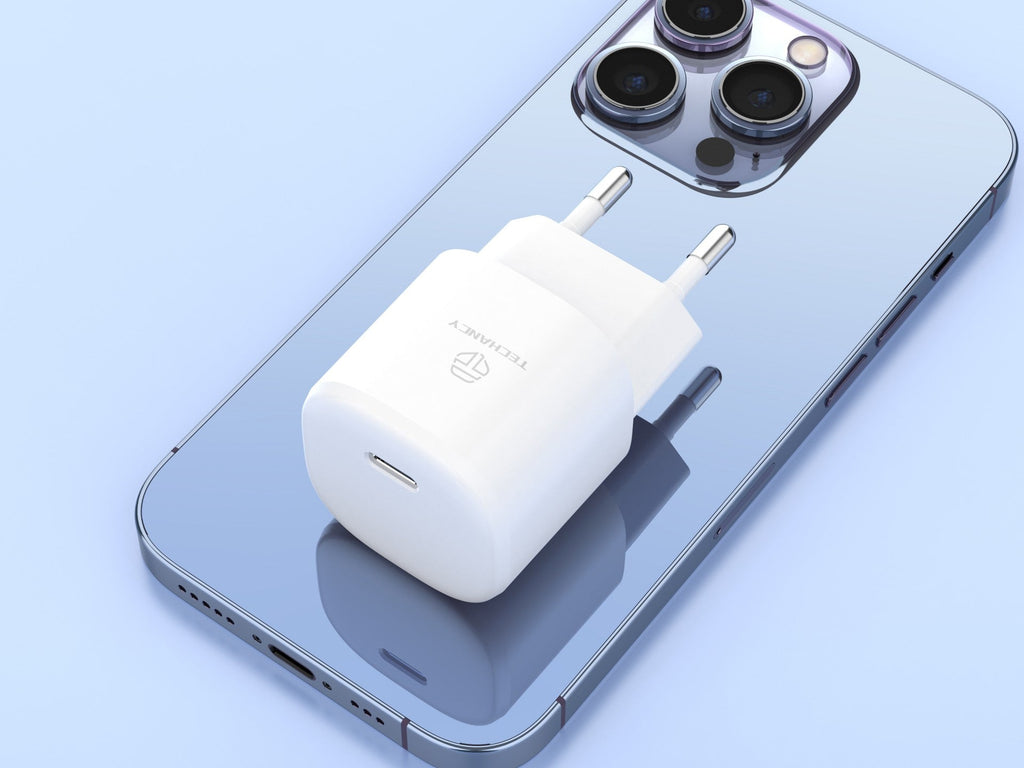 Techancy Carregador Pd De 30w Usb C Branco TA2811, Cabo De