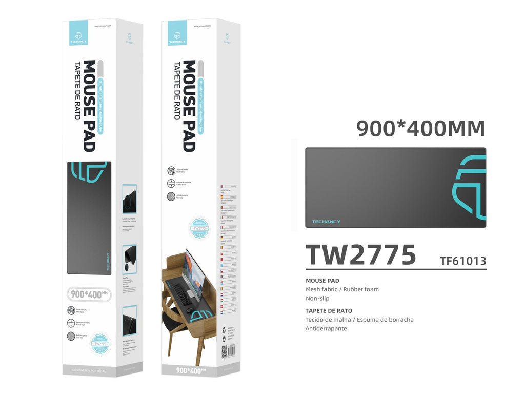 Tapete para rato Techancy 40 x 90 cm, TW2775, borracha antiderrapante,