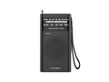 Techancy MJ2924 Radio portatil FM AM com sintonia manual entrada fone