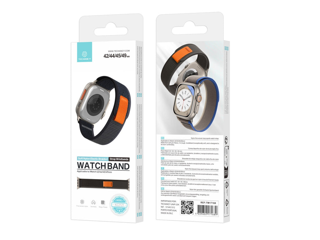 Techancy Faixa Desportiva Cinzenta KC2121, Compatível Com Apple Watch