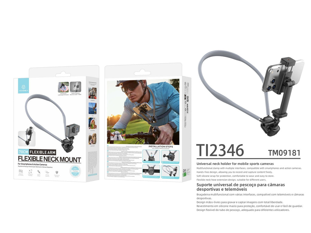 Techancy Suporte de Pescoco para Camaras e Telemoveis TI2346 com Braco