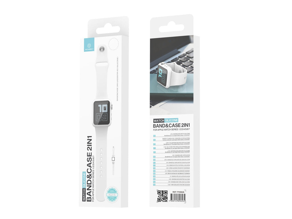 Pulseira de silicone para relógio Techancy, KC2115, com protetor de