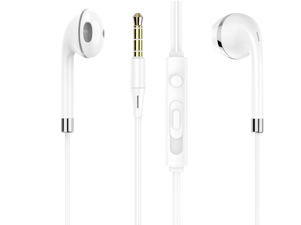 Techancy Fone de ouvido com fio TD8023, plugue 3,5 mm, controle no