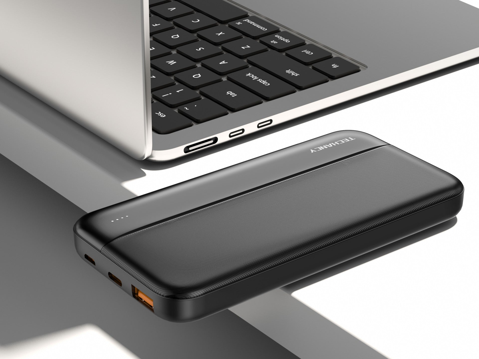 Techancy Power Bank 10000mah Preto TF2776, Carregamento Rápido Pd20w