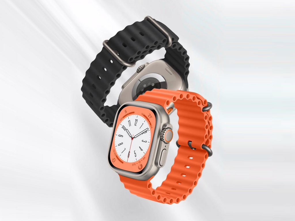 Techancy Bracelete De Silicone Laranja KC2122, Compatível Com Apple