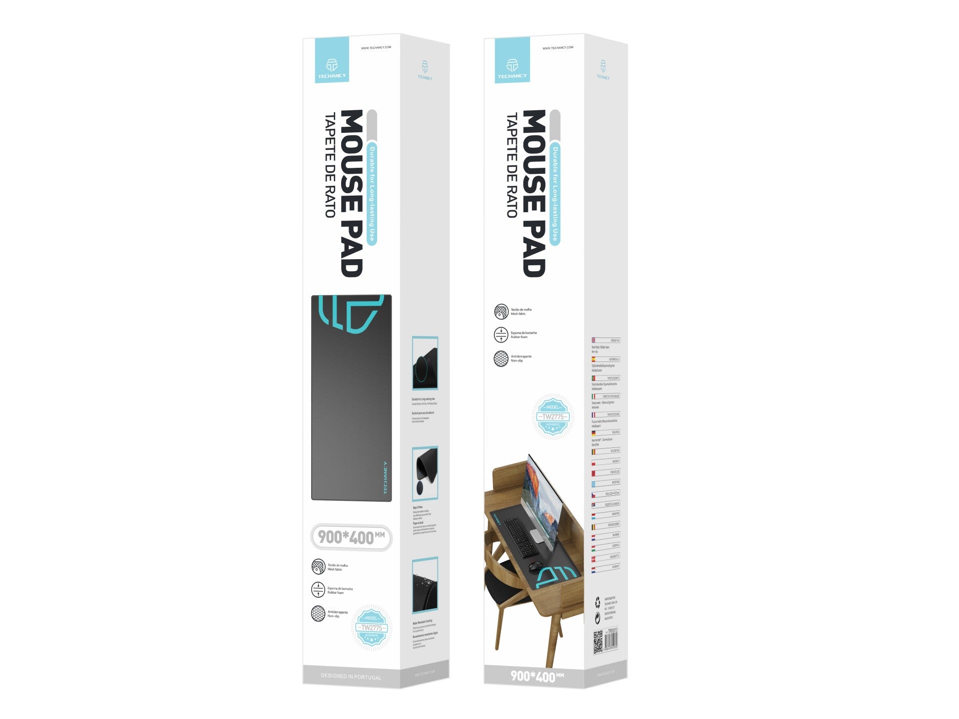 Tapete para rato Techancy 40 x 90 cm, TW2775, borracha antiderrapante,