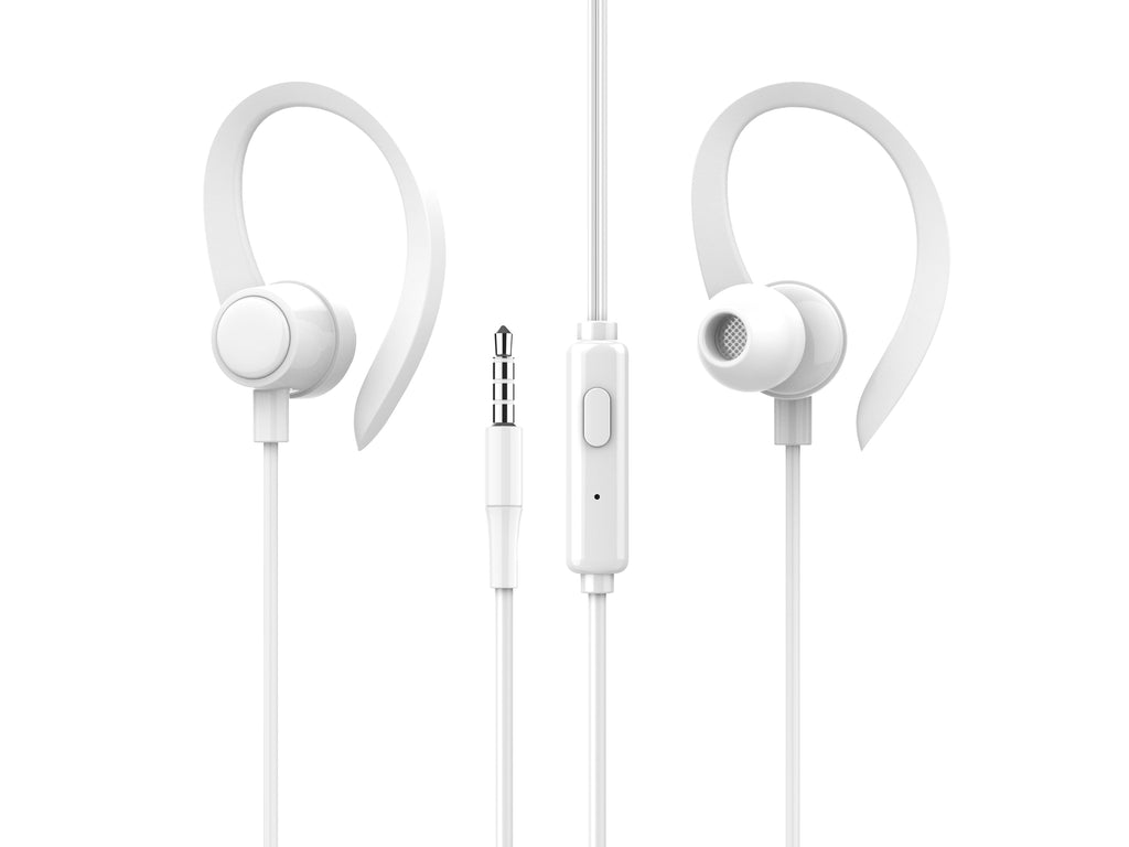 Techancy Auriculares stereo 3.5MM TD8058 cabo 1.2M com microfone