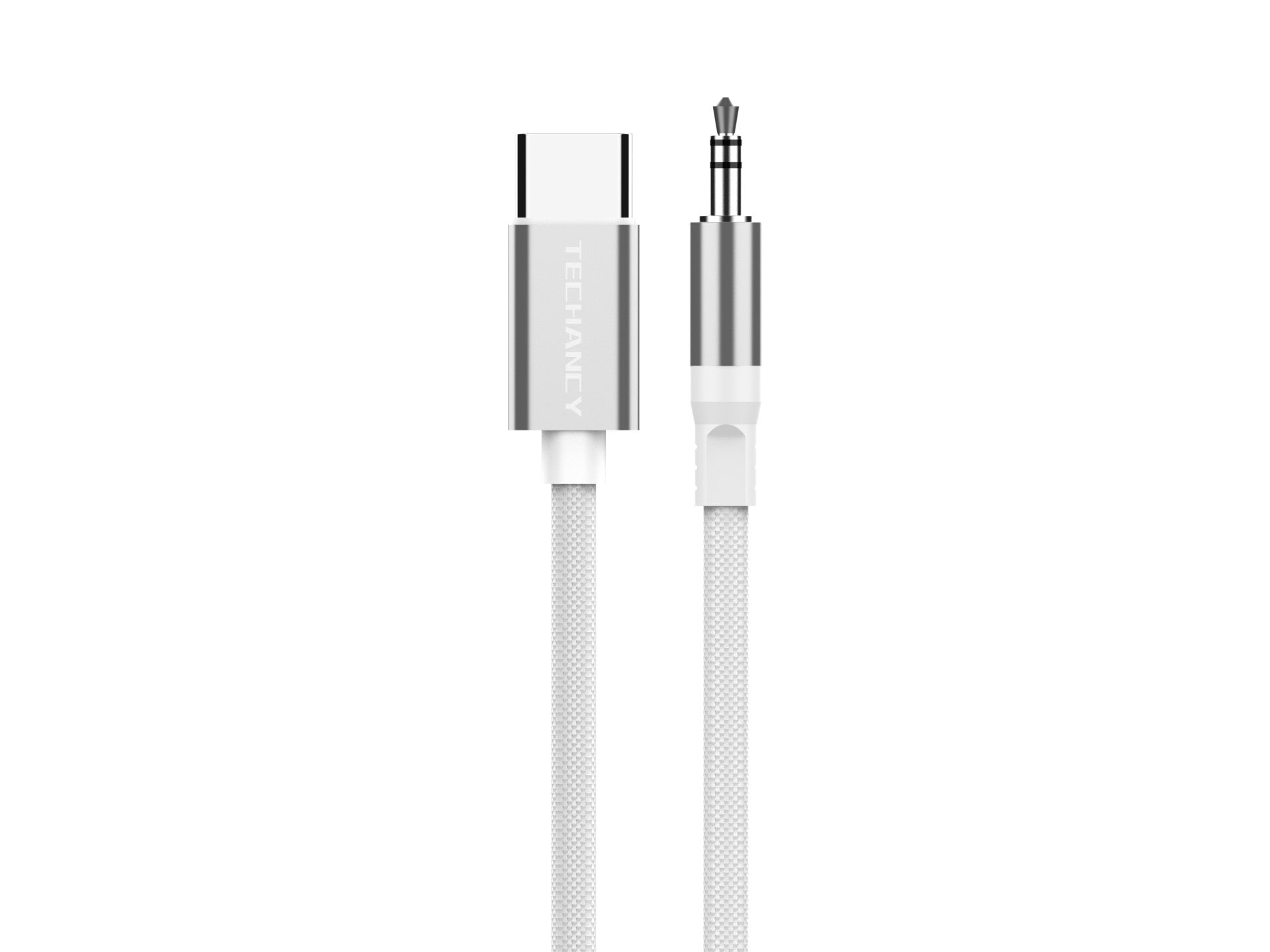 Techancy Cabo Audio Digital KQ2605 Type-C para 3.5mm, 1M, Trancado,