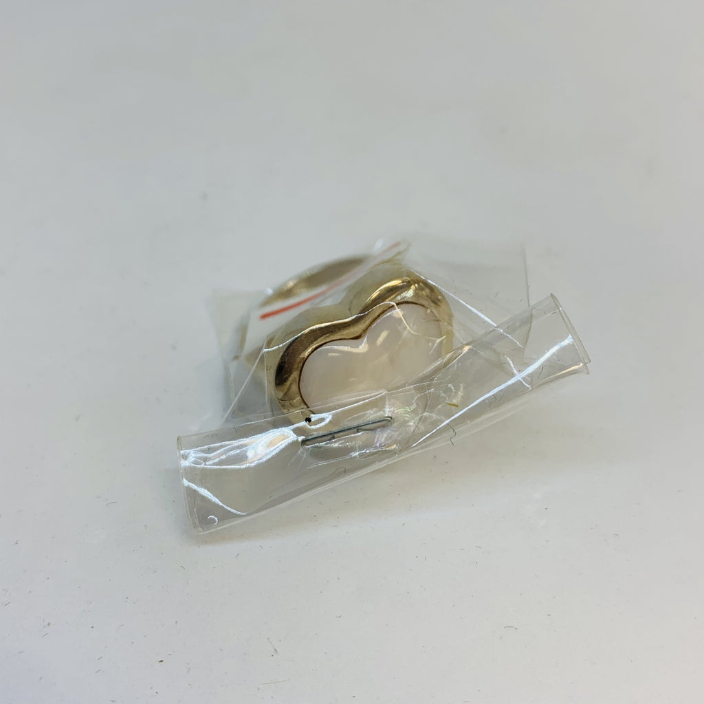 Silver Mother Of Pearl Ring (Heart) - Cart2u.ro