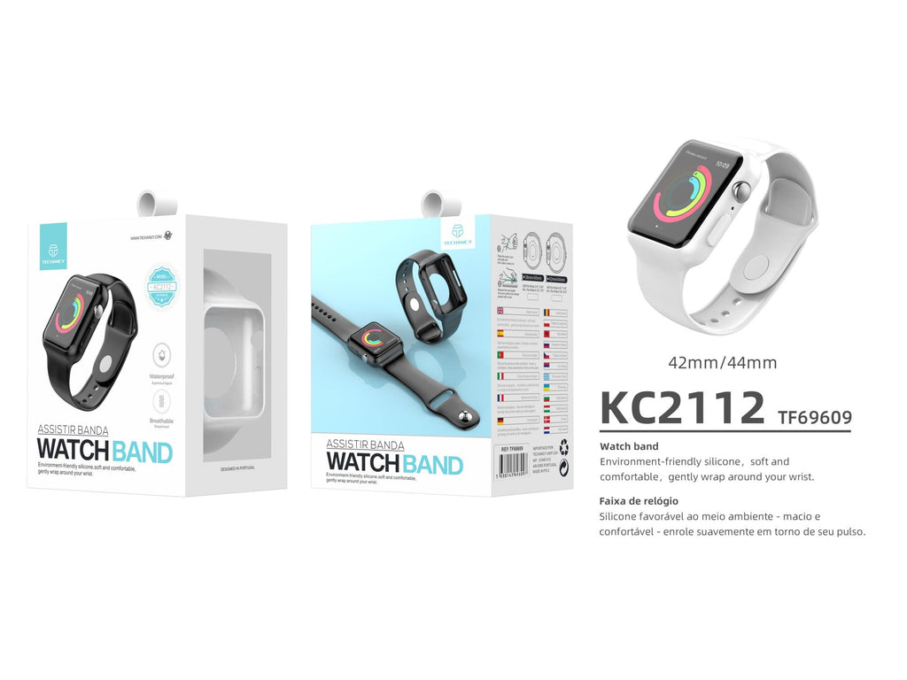 Curea de ceas complet adezivă Techancy, KC2112, compatibilă