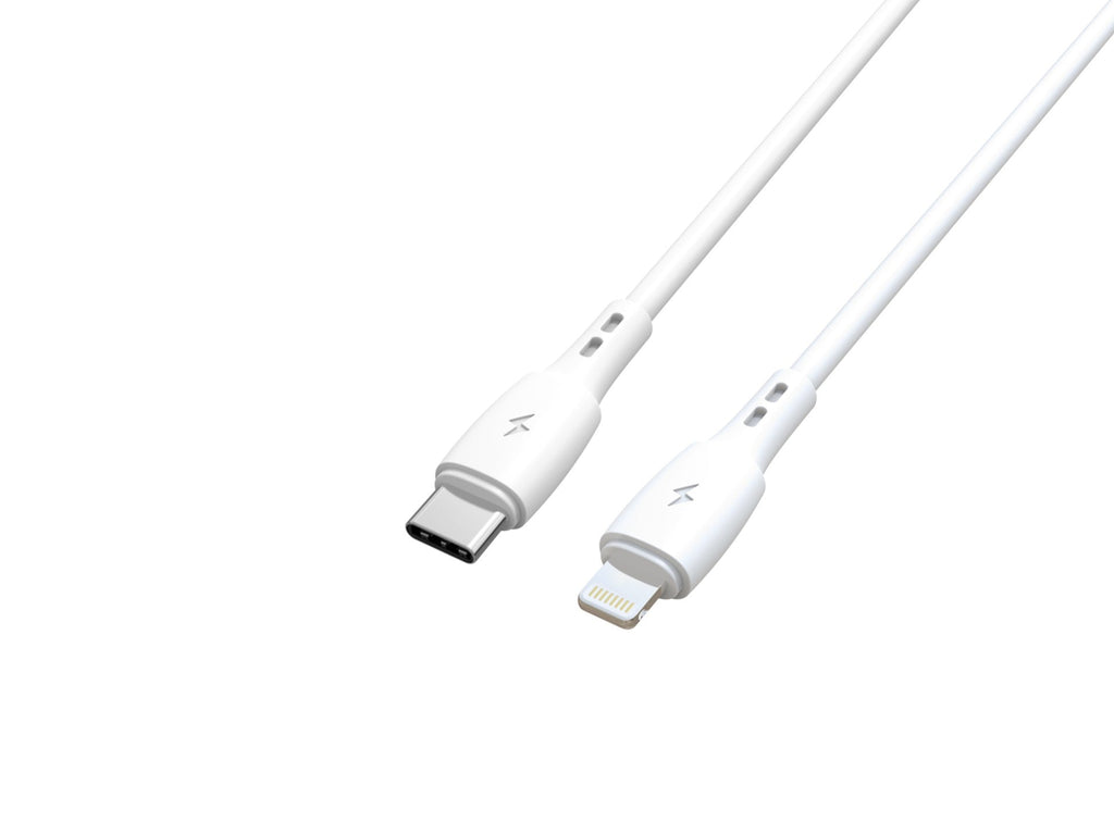 Techancy Cabo De Dados USB C to Lightning Branco TB1778, Carregamento