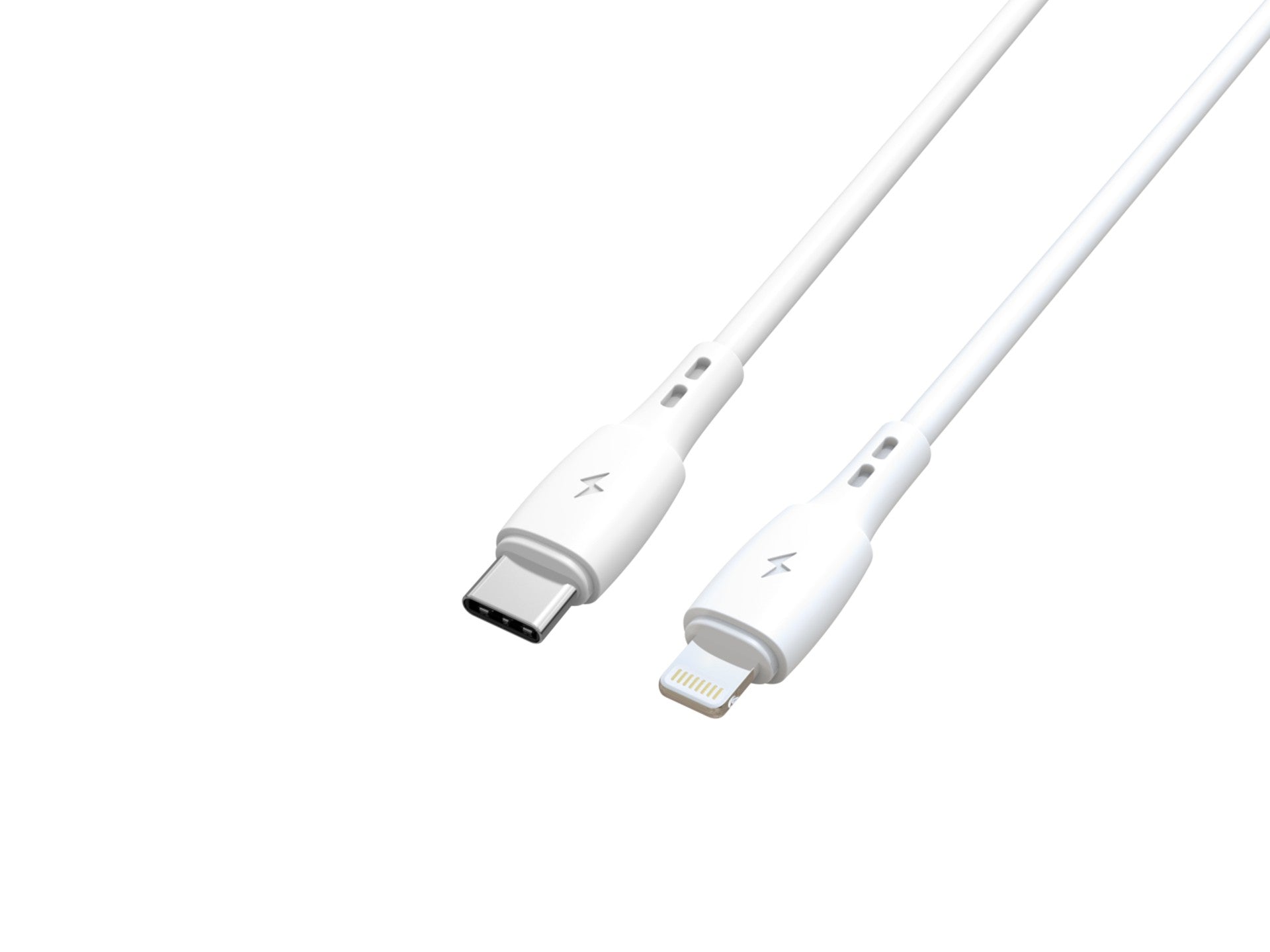 Techancy Cabo De Dados USB C to Lightning Branco TB1778, Carregamento