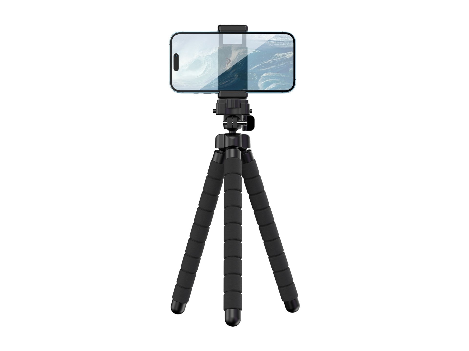 Techancy Tripé De 30 Cm Preto Ti2323, Rotação De 360° Com Pernas