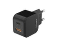 Techancy Carregador Rápido 43w Preto  TA2813, Porta Dupla Pd+Usb,