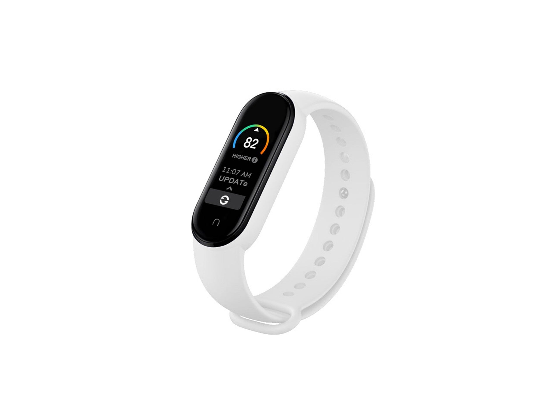 Techancy Pulseira De Silicone Branca KC2104, Compatível Com A Mi3/4