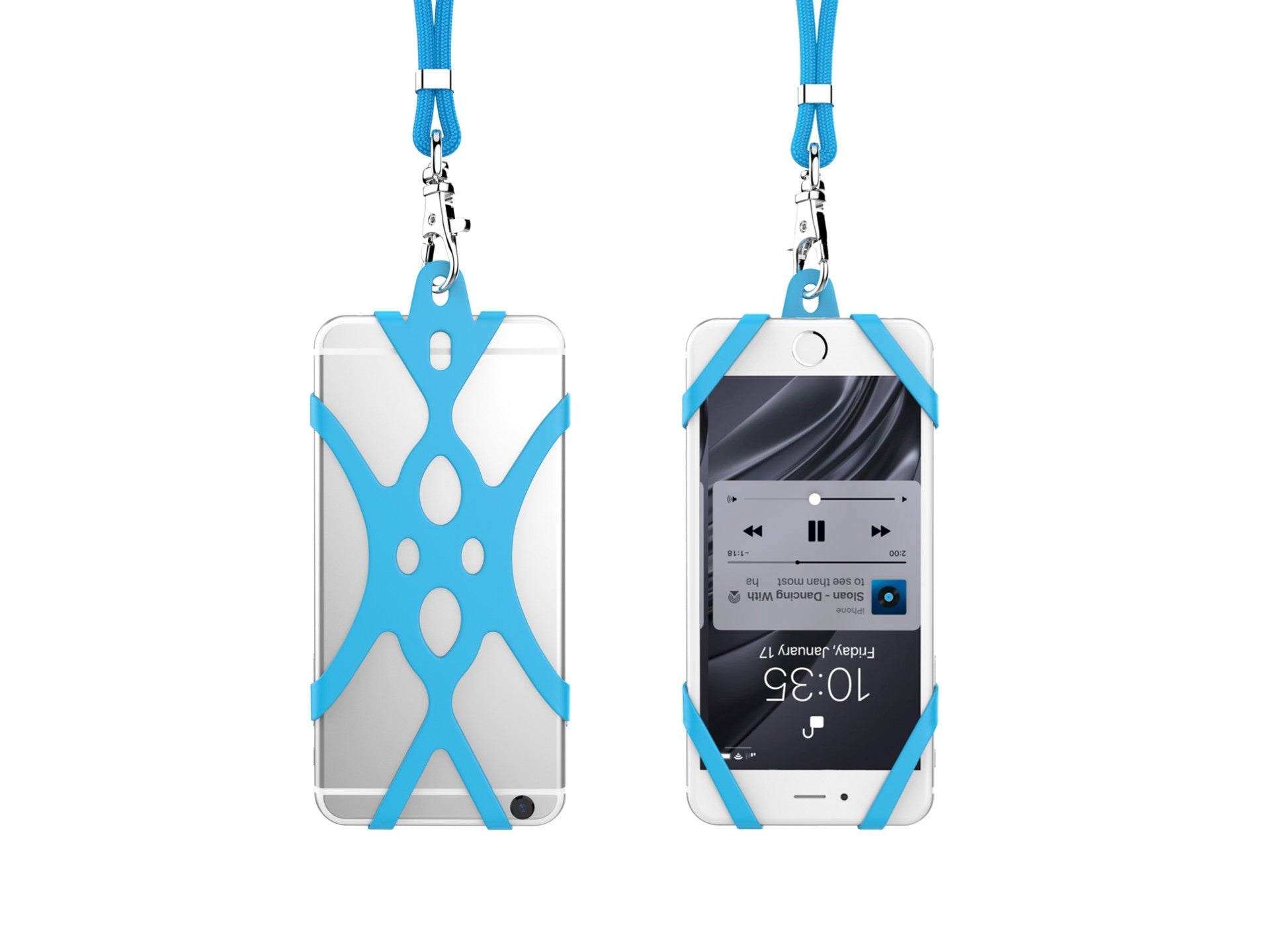 Cordão universal de silicone para telemóvel Techancy, 80 cm, KC2113,